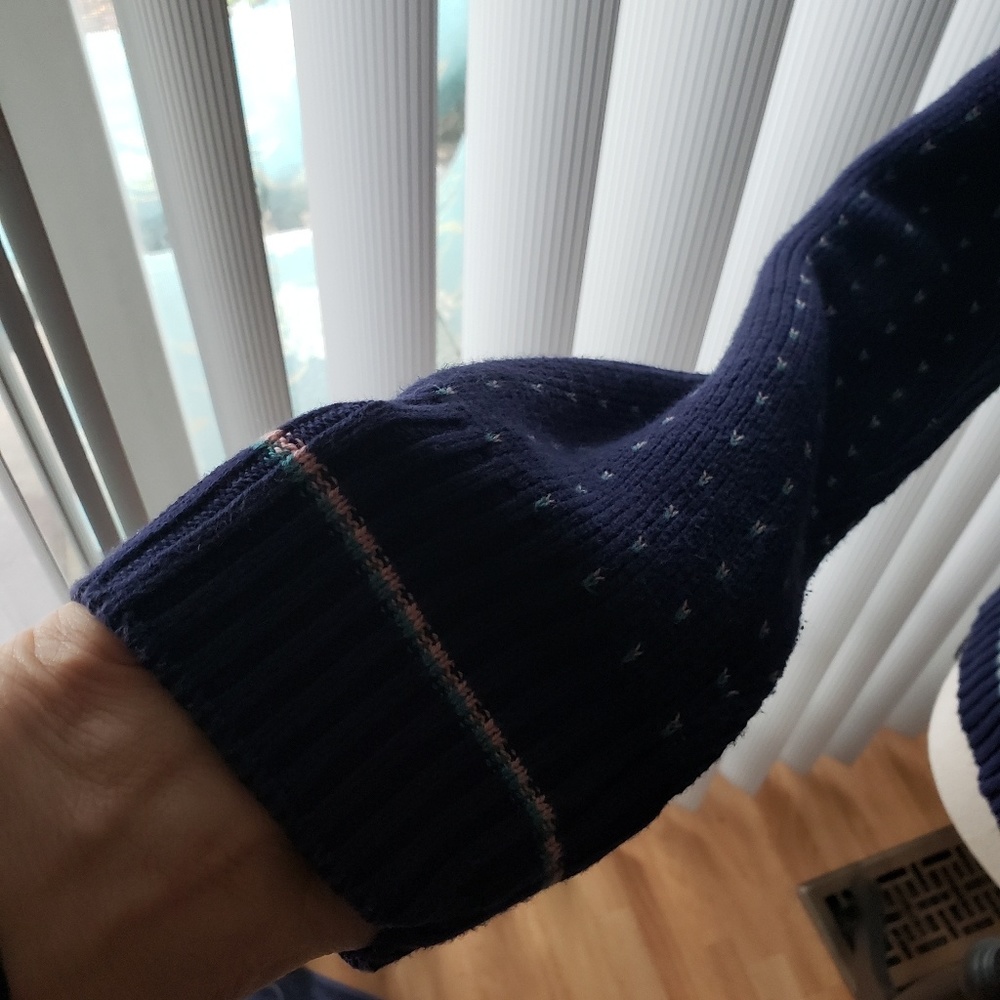 Woolrich Women navy printed sweater - Picture 5 of 7